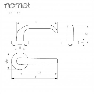 PEGAZ T-251-104.G5 матовый никель