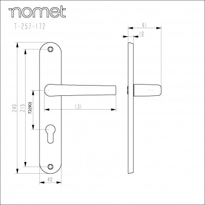 PEGAS Т-257-172  (190) G5 матовый никель 