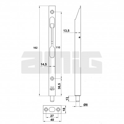 SKOIZ-14 160х16х14 сатин